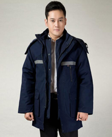 藏蓝色棉衣工作服