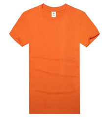 经典橘黄色文化衫款式