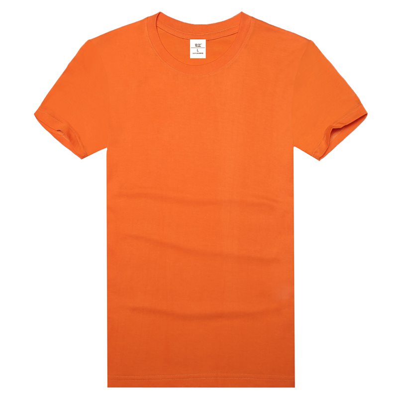 橘黄色文化衫款式