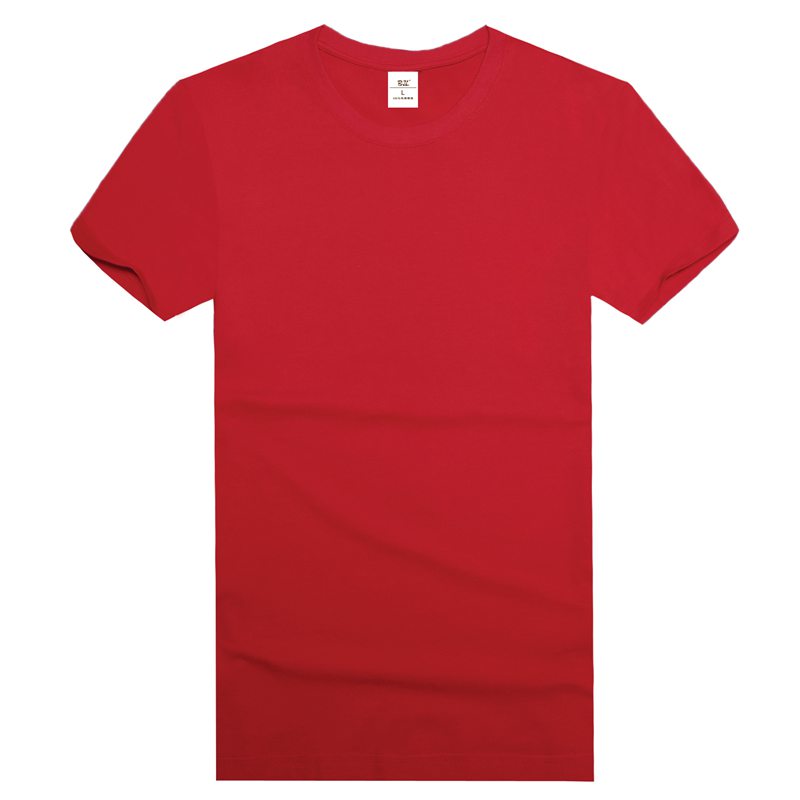大红色文化衫款式